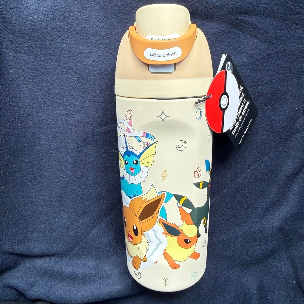 Owalla X Pokemon 16oz Water Bottle - 30th Anniversary Collab NEW Eeveelutions